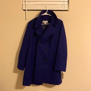 Anne Klein Navy Blue Peecoat made for Macys